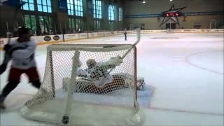 Goaltender Elvis Merzlikins Robs Sonny Milano in Blue Jackets Development Camp Shootout