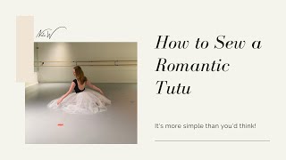 I made a romantic tutu! || Pattern and sewing tutorial