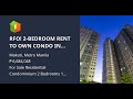 RFO! 2-BEDROOM RENT TO OWN CONDO IN MAKATI CITY