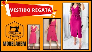 VESTIDO REGATA - PASSO A PASSO DA MODELAGEM