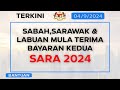 Pembayaran SARA 2024: Penerima di Sabah, Sarawak, Labuan Mula Terima Bayaran Kedua