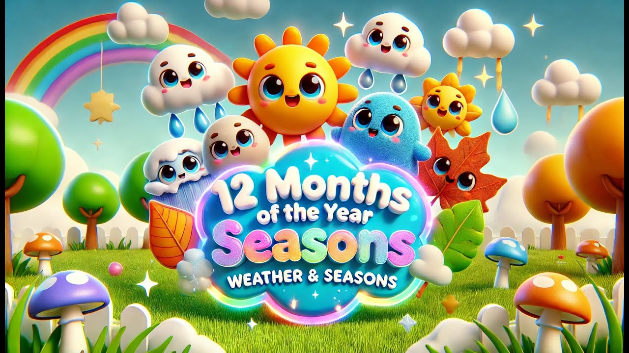 Learning The 12 Months Of The Year Weather Seasons Days