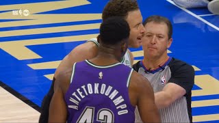 Thanasis Antetokounmpo headbutts Blake Griffin and gets ejected 😳