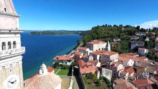 Piran, Slovenia from the drone