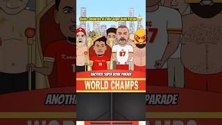 Chiefs Super Bowl Parade 😂 Patrick Mahomes and Travis Kelce Celebrate  😂 #chiefs #nfl #nflnews