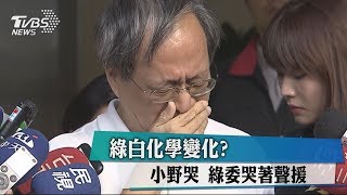 綠白化學變化？　小野哭　綠委哭著聲援