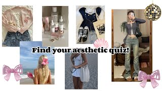 Find your aesthetic quiz! * PREPPY, COQUETTE, GRUNGE AND MORE!!🎀🌺🎸🫧