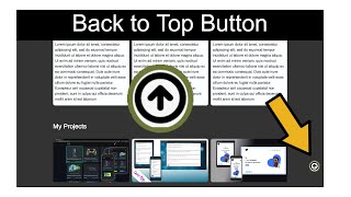 Back to Top Button, Scroll to Top Button with HTML, CSS & JavaScript | Portfolio Website Part eighth