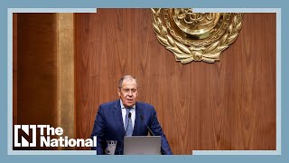 Russian FM Lavrov begins talks in Egypt