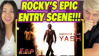 ROCKY'S EPIC ENTRY SCENE | KGF CHAPTER 2 | REACTION|