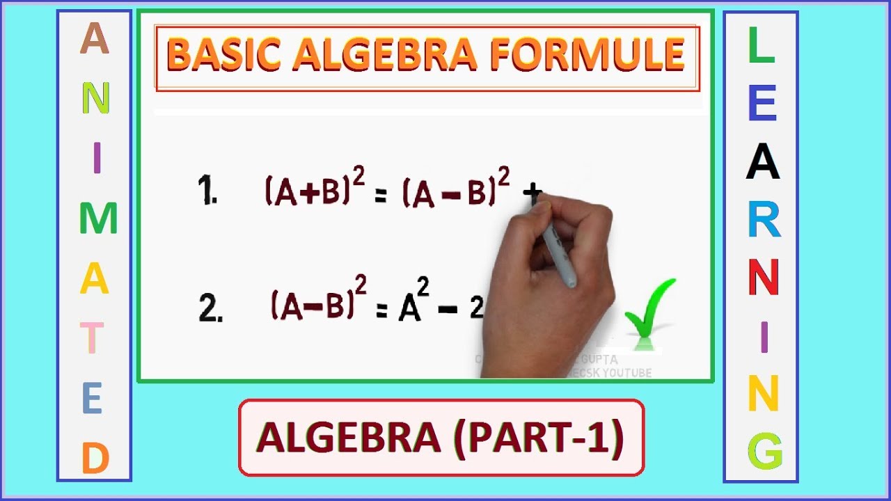 Basic Math Formulas Algebra