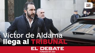 Víctor de Aldama llega al Supremo acompañado del líder de Desokupa para declarar en el caso Ábalos