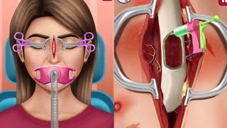 ASMR treatment Nose in asmr animation | Severely injured animation