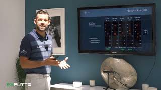 Chris Ryan on the EXPUTT RG Golf Putting Simulator