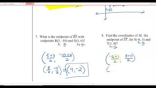 1.3 Midpoint, segment bisector