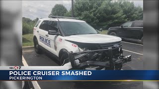 Pickerington police cruiser damaged during traffic stop