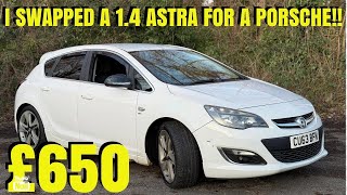 I BOUGHT A VAUXHALL ASTRA 1.4 TURBO FOR £650!! CAN I FLIP IT FOR A PROFIT!! #car #businessideas ￼