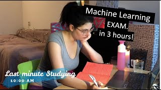 A day in the life of a data science student | EXAM WEEK (machine learning)