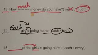 Determiners Exercise set -1 ( class-99)