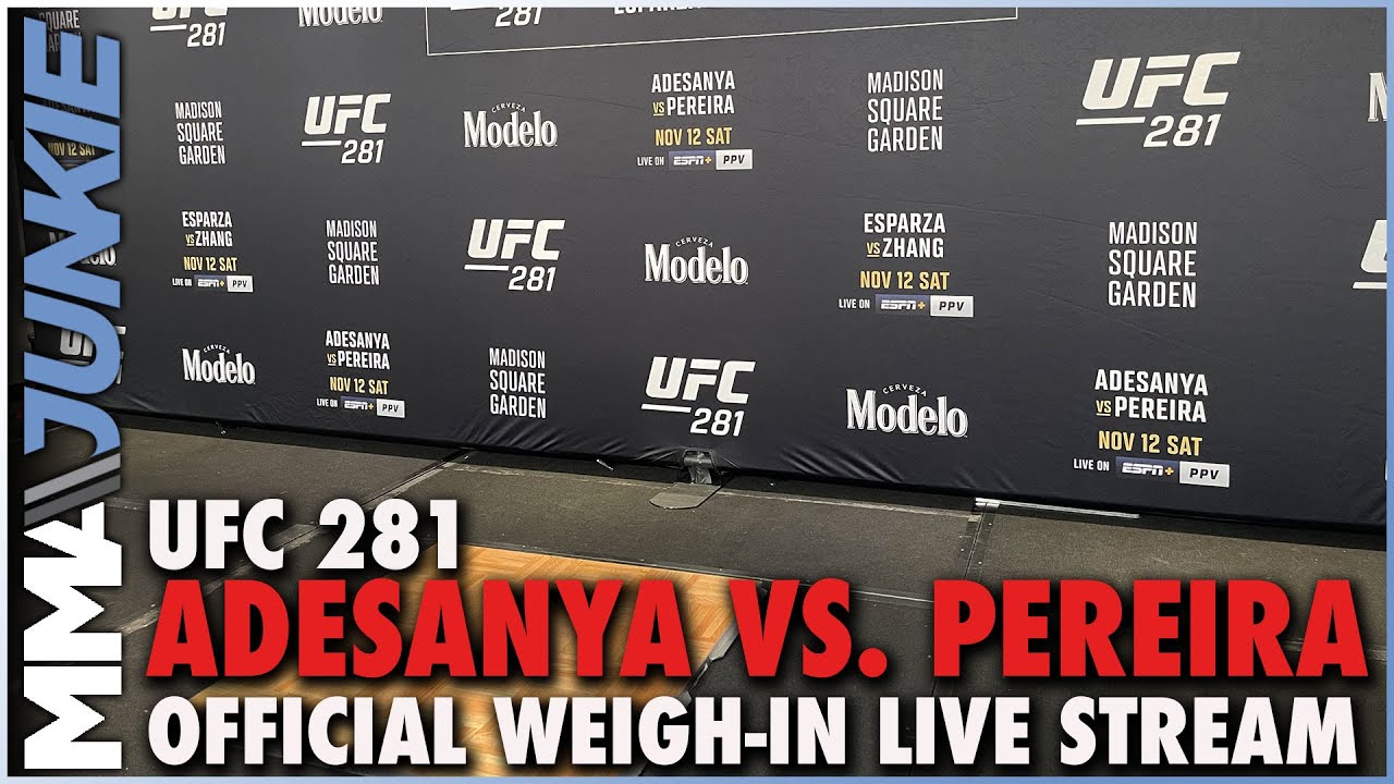 UFC 281: Adesanya Vs. Pereira Official Weigh-in - YouTube