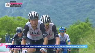 El boyacense EINER RUBIO protagonista en la etapa montañosa del Giro de Italia - Noticias Teleamiga