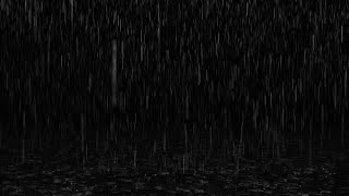 10 HOURS Gentle Rain By the Window  | Gentle rain  Black screen rain to sleep, study