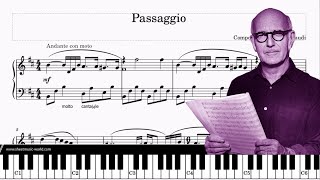 Passaggio - Ludovico Einaudi - Piano Tutorial Score Passaggio, Sheets Passaggio Ludovico Einaudi