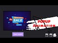 How to Create Animated Popup / Modal / Dialog Box using HTML, CSS & JavaScript
