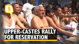 Reservation Stir: Upper Castes Hold Semi-Nude Protest in Kanpur