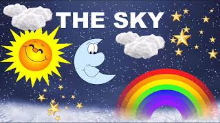The Sky for Kids| Sun, Moon, Star, Rainbow | Primary Class| Up in the Sky| Kids Educational video