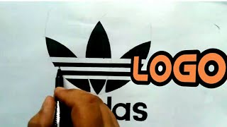 How to draw Adidas logo!!