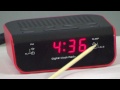 instructions to set iconic alarm clock