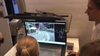 3D PluraView 4K passive 3D-Stereoscopic beamsplitter Monitor running with TerraSolid pointcloud