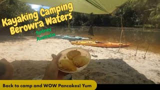 Kayak Camping at Berowra Waters near the Hawkesbury River Sydney Australia