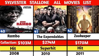 SYLVESTER STALLONE ALL HITS AND FLOPS MOVIES LIST SINCE 1970- 2025 || COLLECTION, VERDICT AND YEAR||