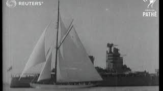 YACHTING: King participates in Cowes Regatta (1927)