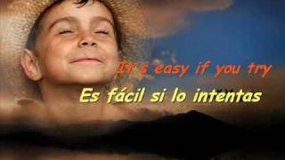 IMAGINE - IMAGINA - JOHN LENNON (CON LETRA INGLÉS Y CASTELLANO)