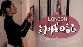 英文 Vlog｜☀️陽光灑落倫敦的日子｜培根蛋義大利麵、走進大自然🪵、泰國超市包裹開箱、和我一起掛畫  feat. CAKE app🍰 // IzPeiPei