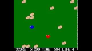 ベーマガ掲載作品(1989/1) - X68000 SUPER BOUND BALL (自作アクションゲーム) Action Game made with X-BASIC