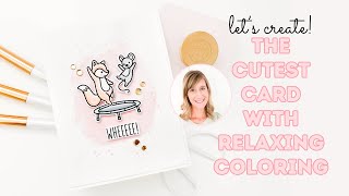 The Cutest Stamp Set...Like Ever | Simple Coloring with Copic Markers