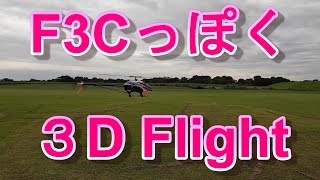 ラジコンヘリ　F3Cっぽく３Dフライトをしてみる