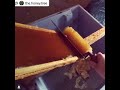 satisfying asmr honeycomb cutting and uncapping🍯🐝💛🌼