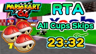 マリオカート64RTA実況 GP  23:32.02 All Cups Skips【Speedrun】