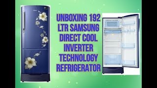 Unboxing Samsung 192 LTR Direct Cool Inverter Technology Refrigerator