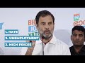 hate unemployment and price rise are unacceptable rahul gandhi kerala bharat jodo yatra