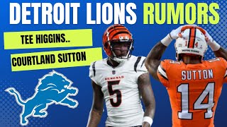 Lions Rumors: Trade For Tee Higgins Or Courtland Sutton? Draft Kool-Aid McKinstry, + Lions Uniforms