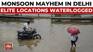 Monsoon Mayhem: Waterlogged Streets, Inundated Homes After Massive Rainfall Hits Delhi-NCR