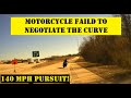 HIGH SPEED PURSUIT 140+ MPH on Suzuki Motorcycle - Arkansas State Police chase follow it until crash