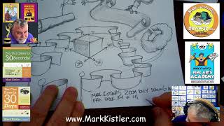 Mark Kistler Live Daily Drawing Lessons! Let's draw a flying magic carpet and more scrolls!