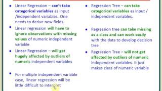 Linear Regression vs Regression tree